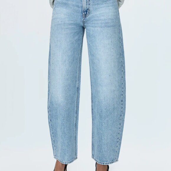 (Pistola) Wes High Rise Barrel Jean in Glitz - Picture 4 of 13